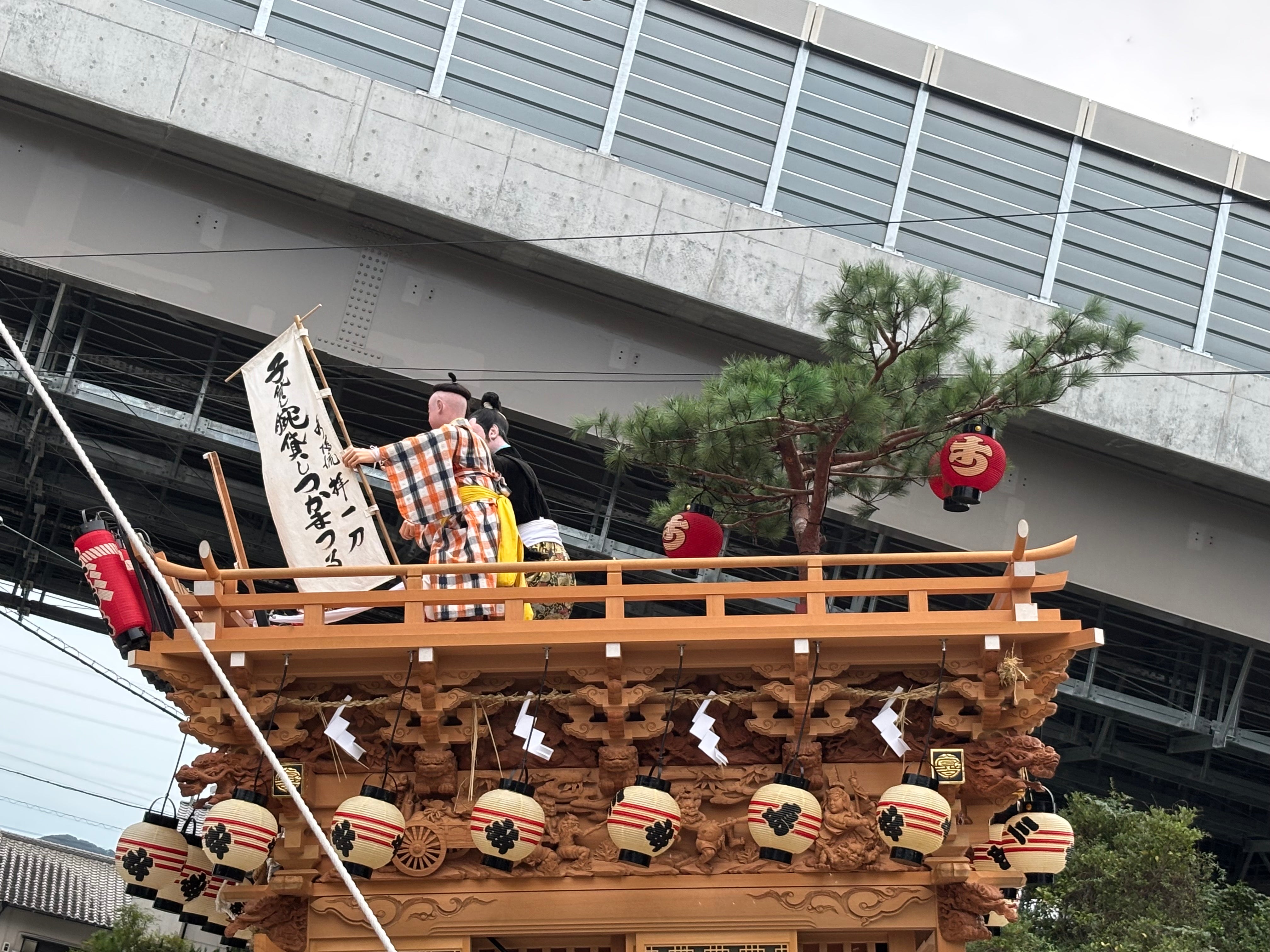 2025年10月 静岡県袋井市 秋祭り 松