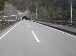 18号線に入ると大きな橋を渡りトンネルを抜ける