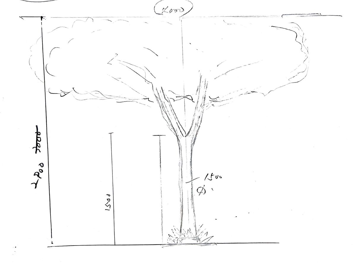 2021年12月千葉県 企業様 人工樹木