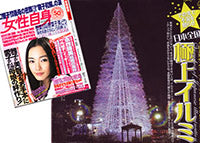 2008年12月8日 女性自身 クリスマスツリー30m 掲載